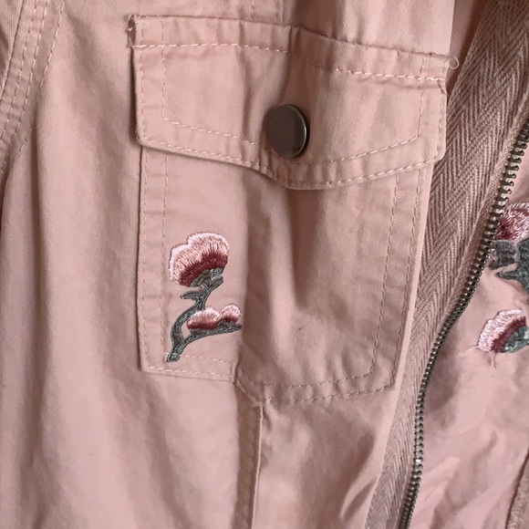 Pink embroidered army jacket - Picture 3 of 4